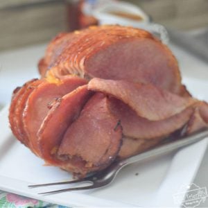 orange glazed maple ham