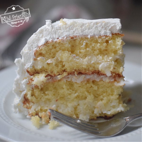 Delicious Coconut Cake {Using Cake Mix} | Kid Friendly Things To Do