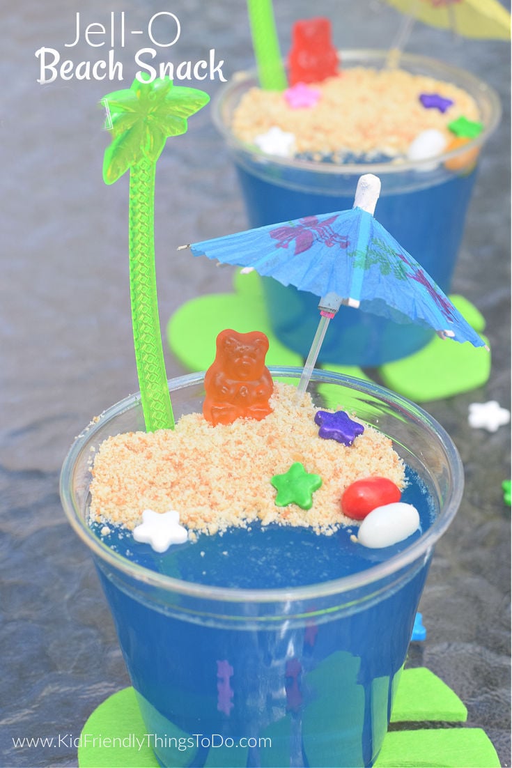 Jell-O Beach snack cup