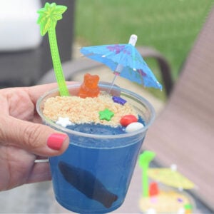 beach Jell-O cups