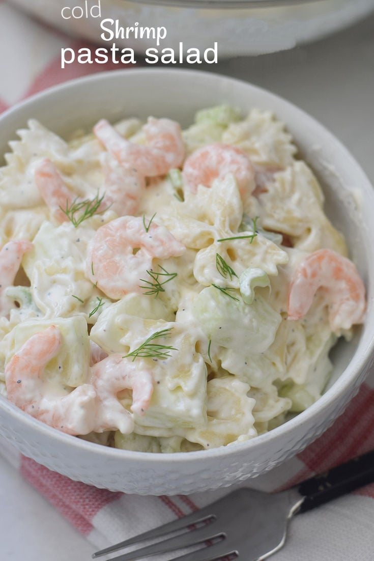 cold shrimp pasta salad