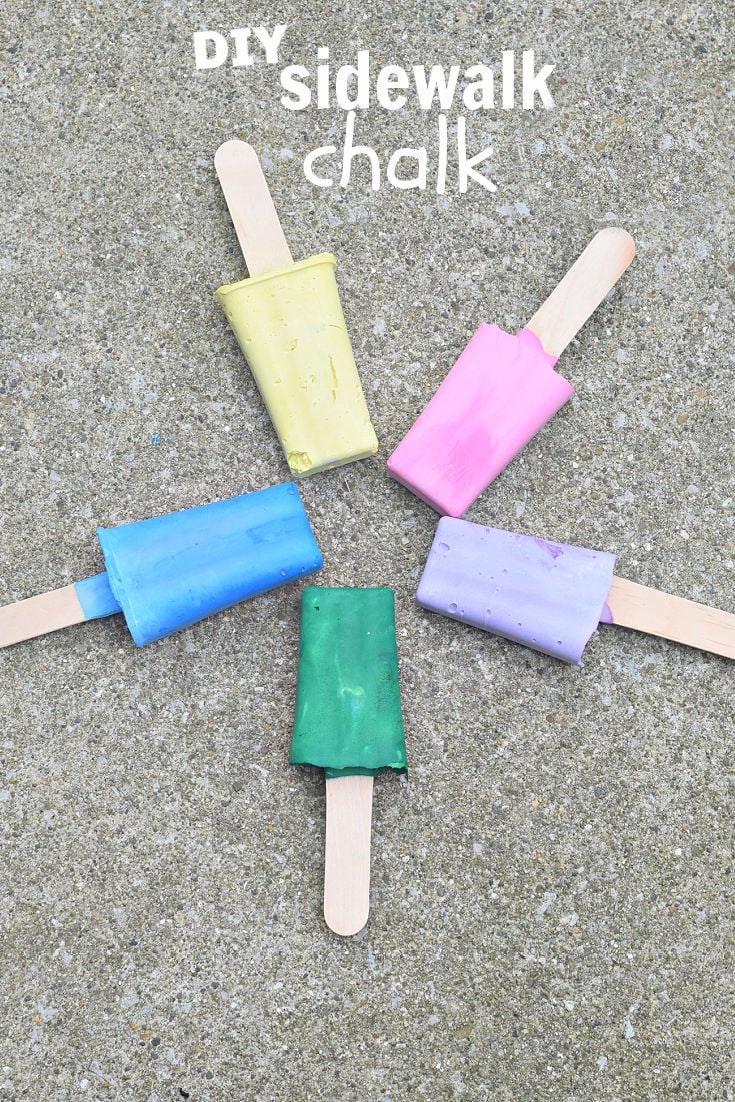 sidewalk chalk popsicles