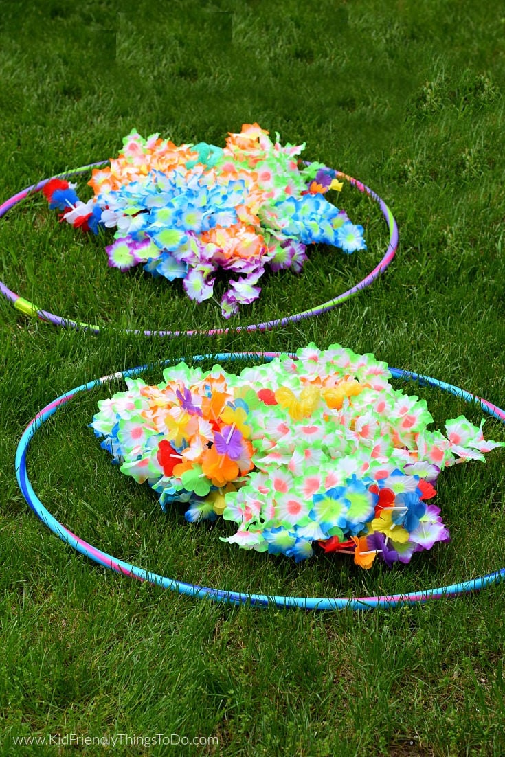 lei necklace relay summer game 