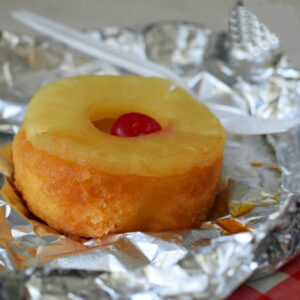 Pineapple Cake in a foil packet