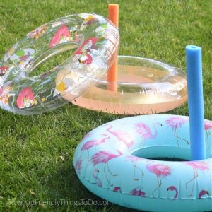 pool noodle ring toss game