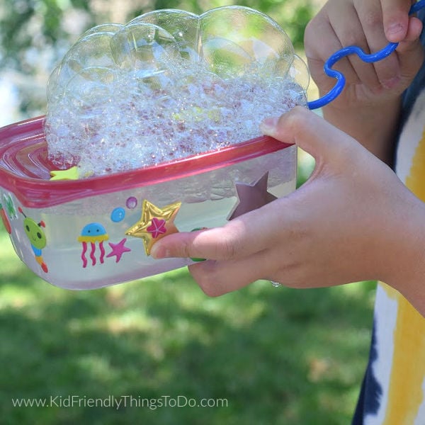 DIY Bubble Making Machine for Kids to Play With