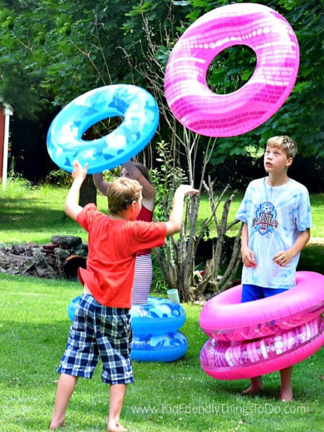 2 Kits Sports Ring Toss Game Kids Plastic 18 Inches Colorful Ring Toss Game  Set | Fruugo NZ