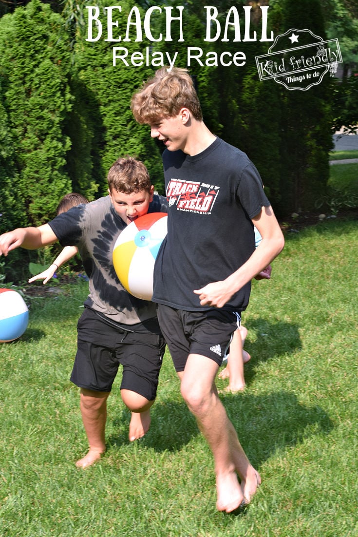 You are currently viewing Beach Ball Relay Race {Fun Outdoor Game!}