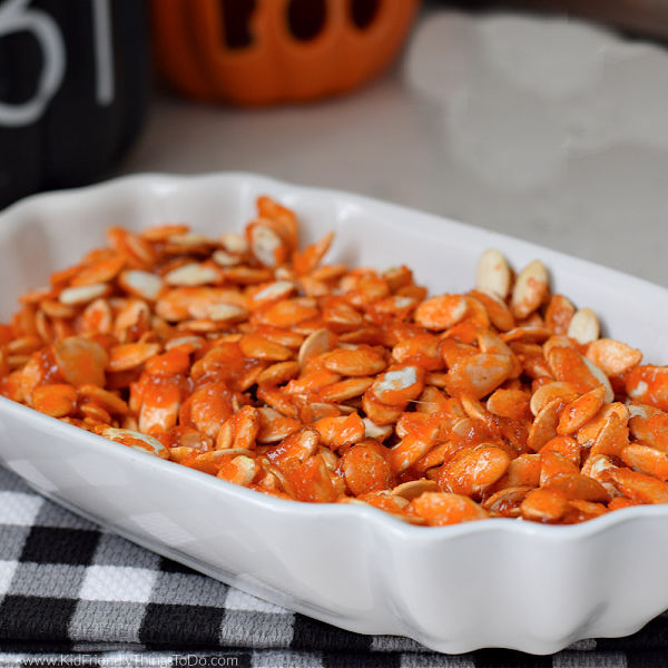 Read more about the article Jell-O Candied Pumpkin Seeds – Kid Friendly Things To Do