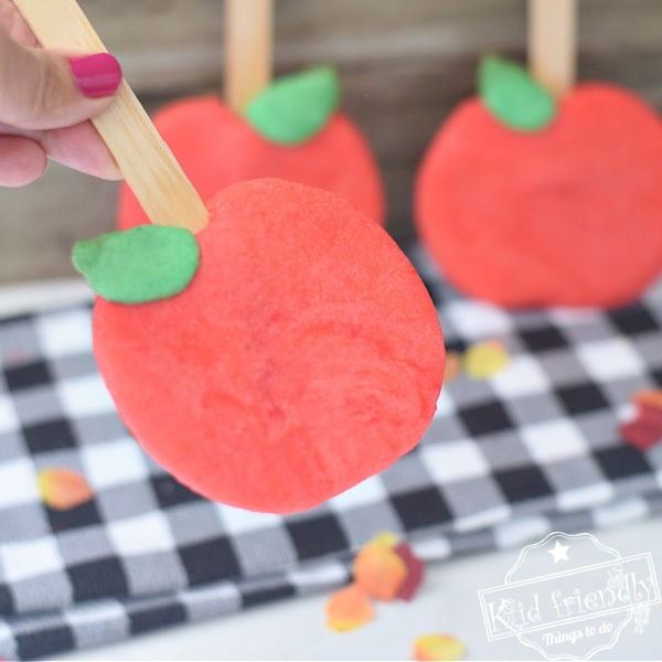apple shaped cut out sugar cookies 