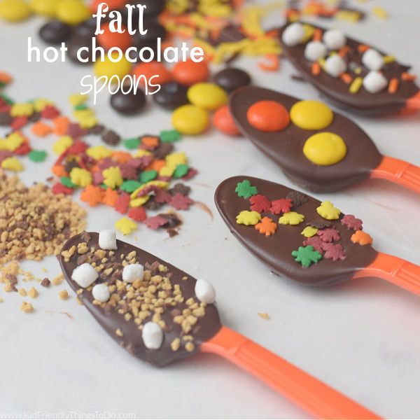 fall hot chocolate spoons
