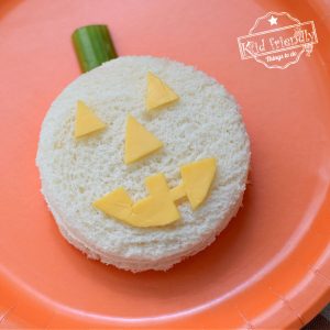 Halloween Jack-O-Lantern Sandwich