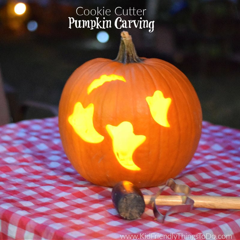 How to Carve Pumpkins with Cookie Cutters {So Easy and Fun!}