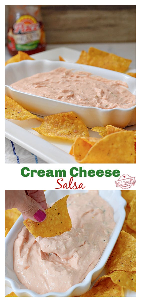 cream cheese and salsa dip 