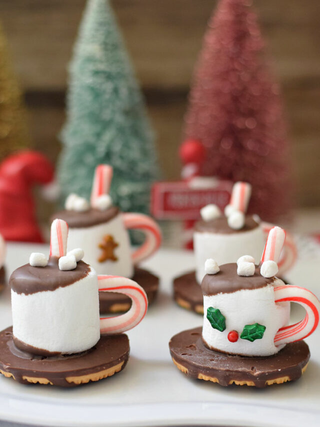 Marshmallow Hot Chocolate Mug Cookies