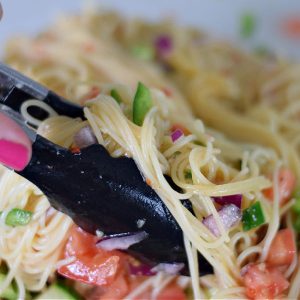 pasta salad with Italian dressing