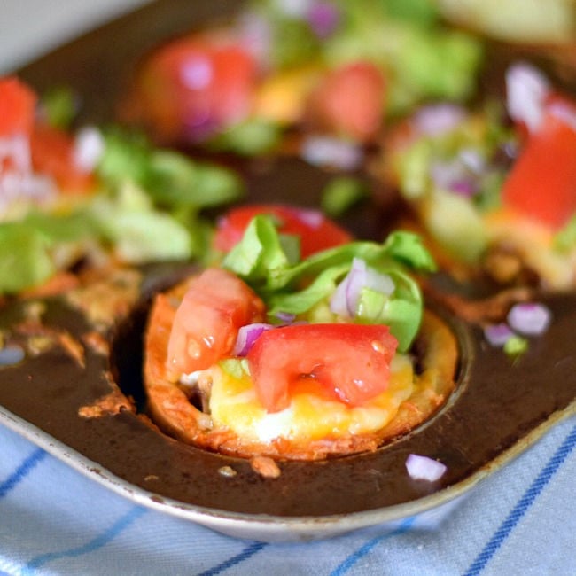 muffin tin tacos