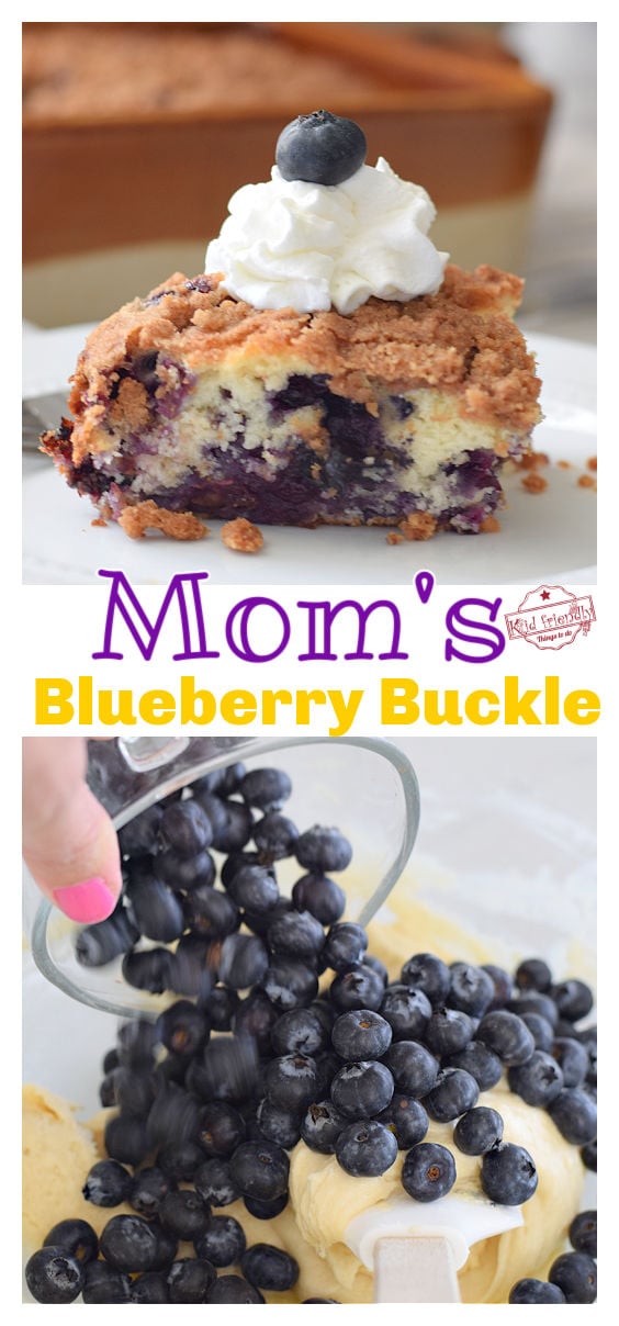 making blueberry buckle recipe 
