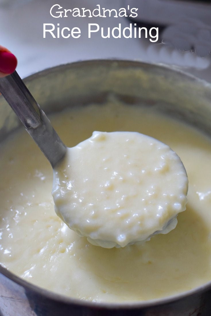 old-fashioned rice pudding