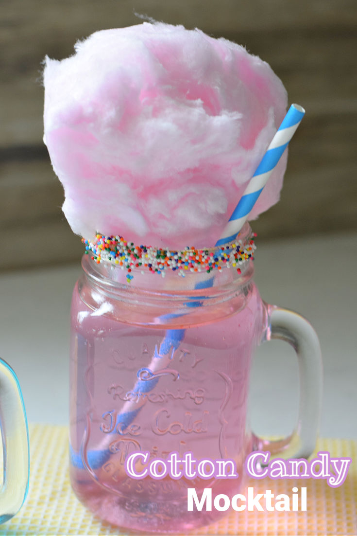 cotton candy mocktail drink for kids 