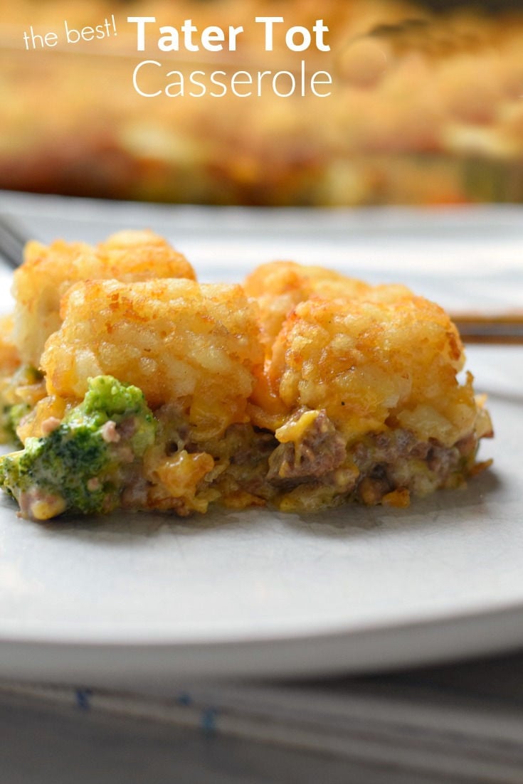 tater tot casserole with ground beef and cheese 