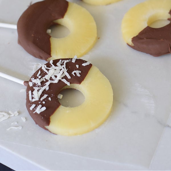 chocolate pineapple popsicles