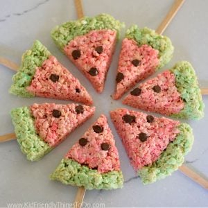 watermelon rice krispies treats