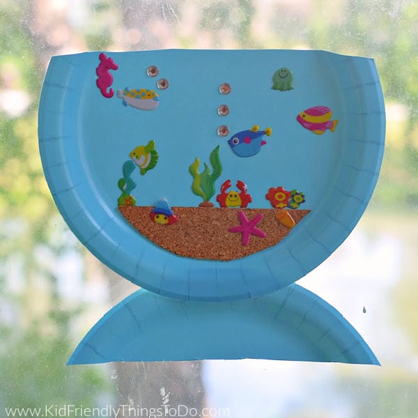Paper Plate Fishbowl Craft
