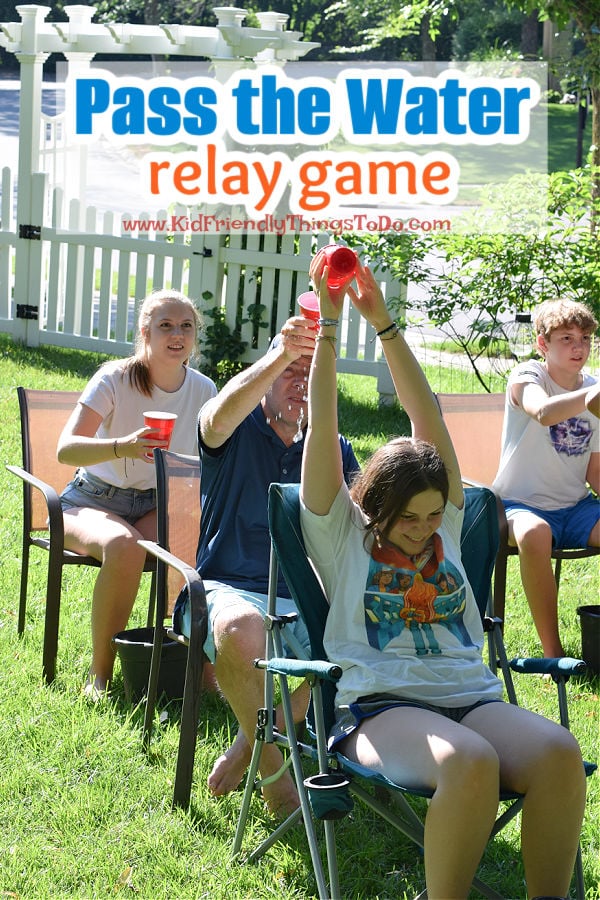 Pass The Water Game Fun Summer Relay Race Kid Friendly Things To Do