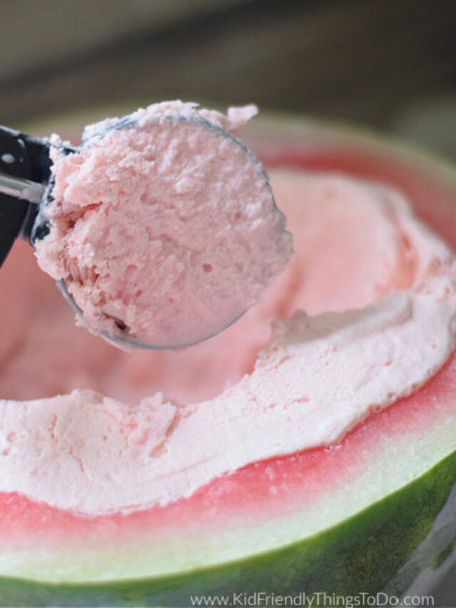 Homemade Watermelon Ice Cream – Story