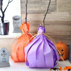 witch broom Halloween goody bag idea