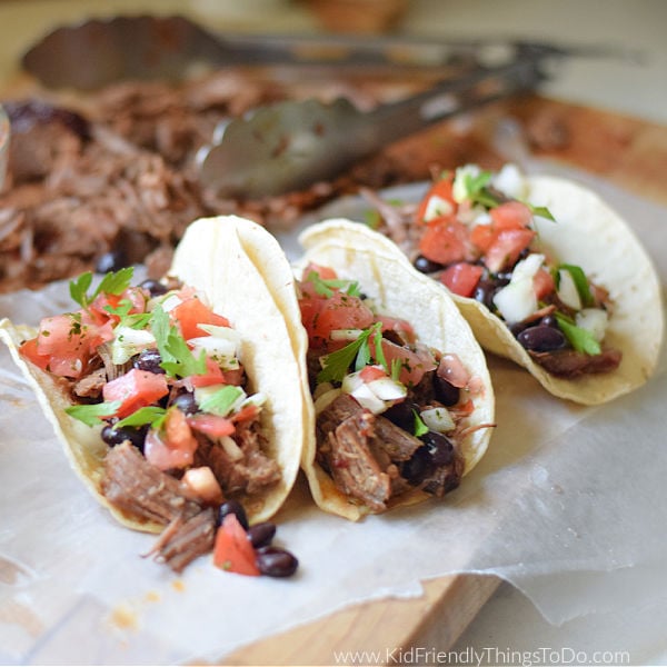 Slow Cooker Barbacoa Tacos {Easy to Make}