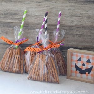 pretzel Halloween broomsticks