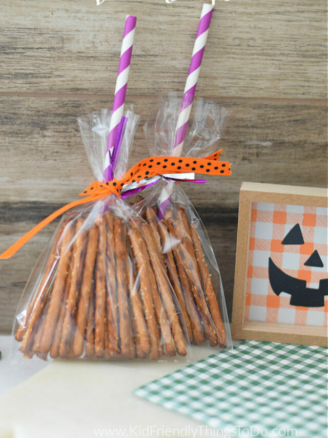 Pretzel Broomstick Halloween Treats – Story