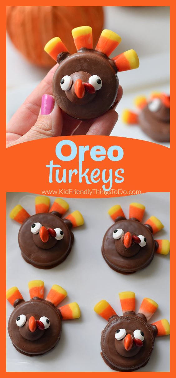 Oreo turkeys for Thanksgiving 