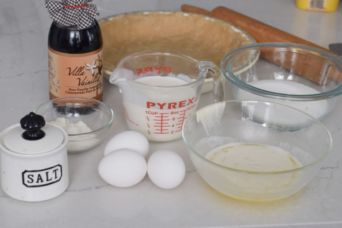 ingredients for buttermilk pie 