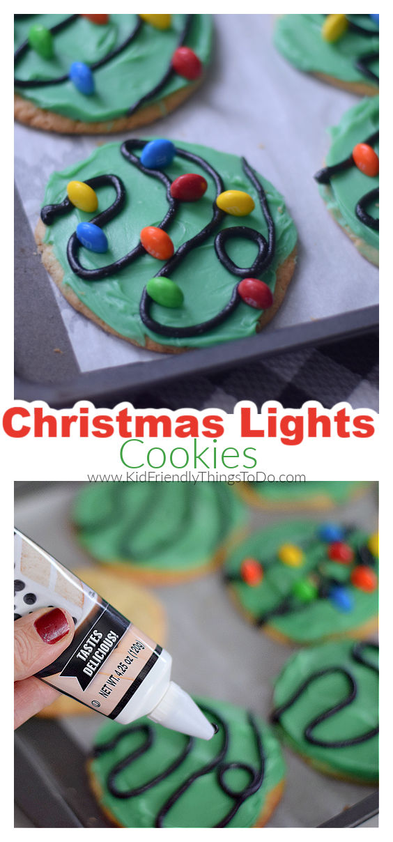 Christmas lights cookies