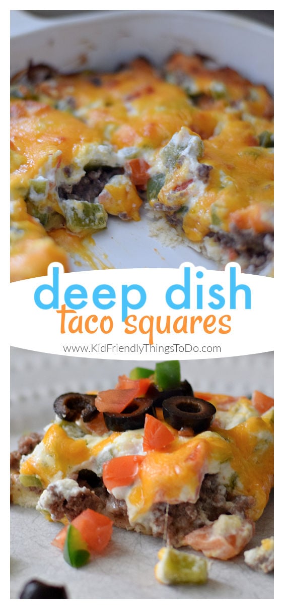 deep dish taco squares 