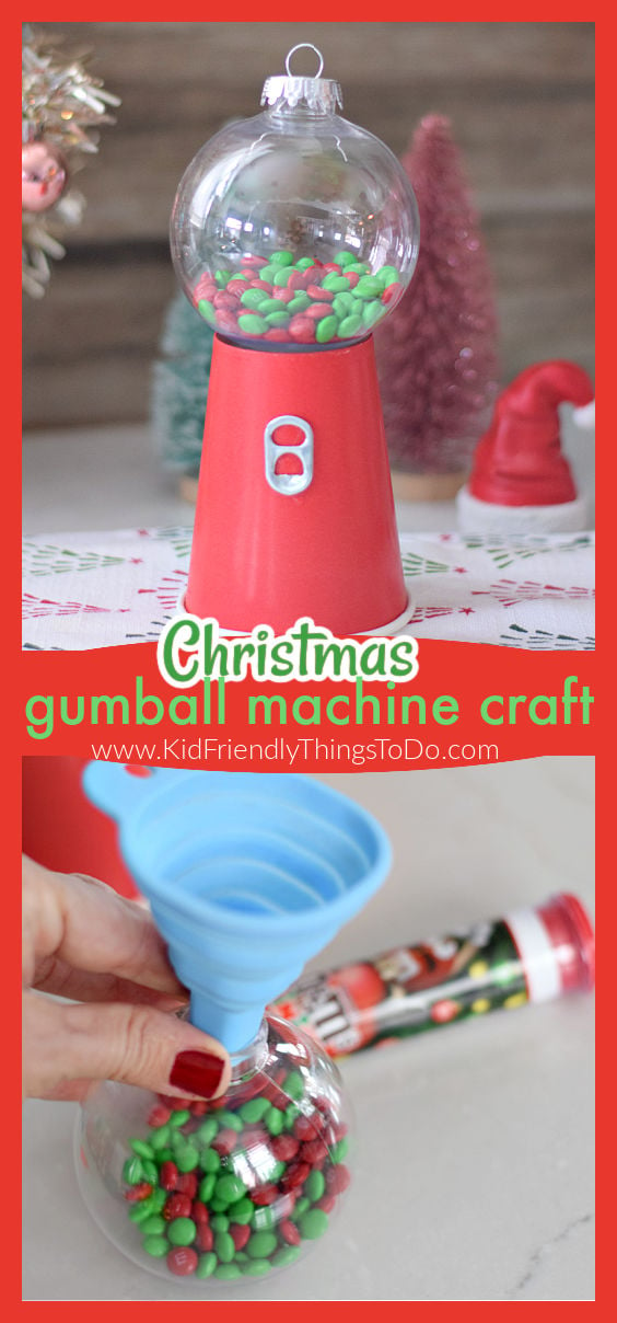 Mini Red Solo Cup Gumball Machine Ornament - Crafty Morning