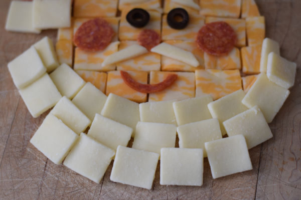 santa cheese board
