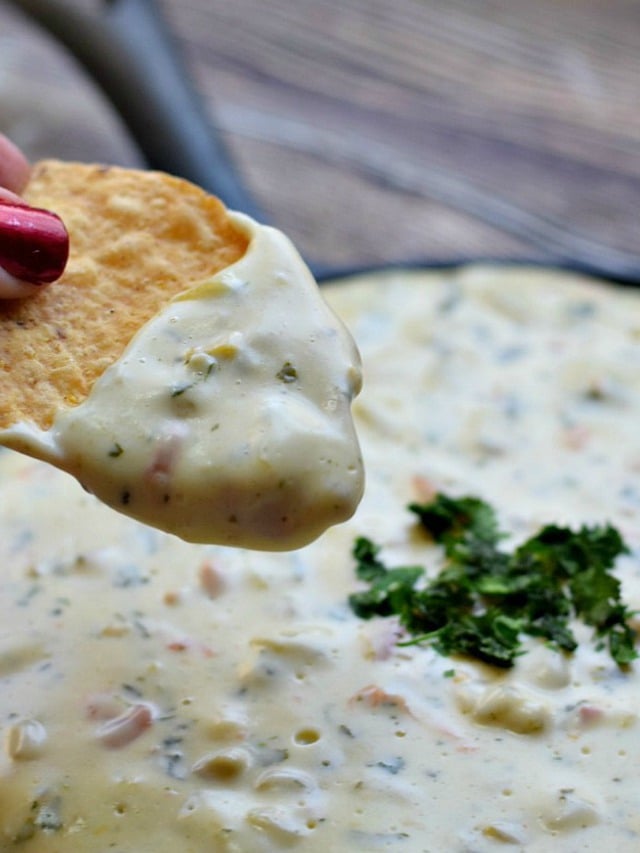 Easy Crockpot Queso Blanco Dip – White Cheese Recipe Story - Kid ...