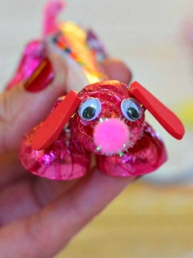 Valentine Candy Dog Craft