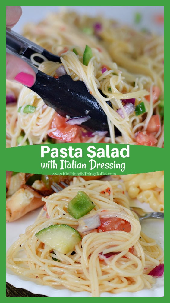 pasta salad with Italian Dressing 