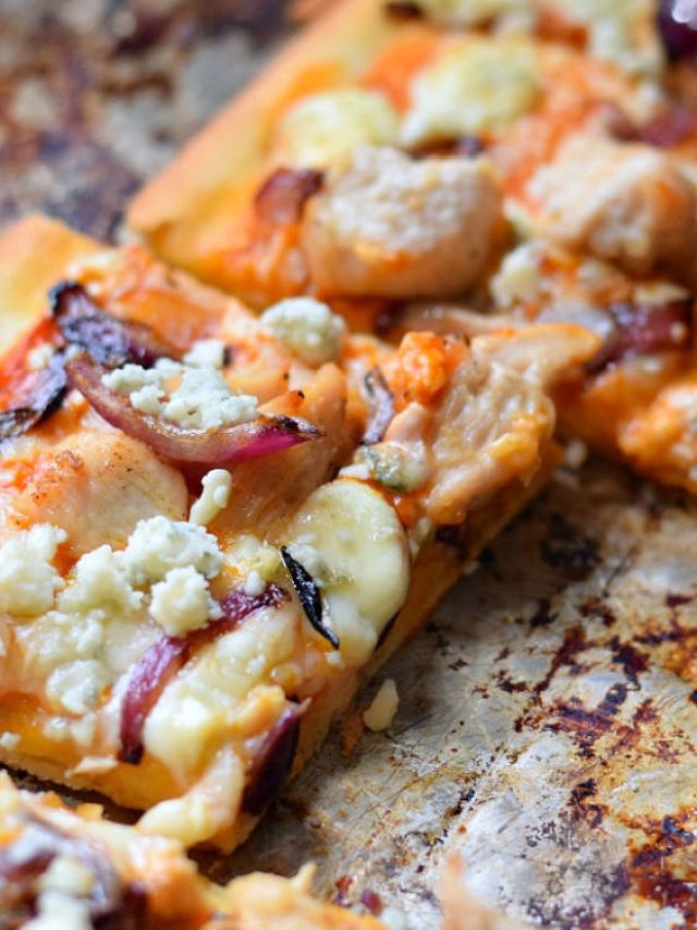 buffalo chicken flatbread pizza