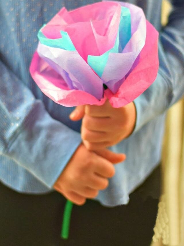 tissue paper flowers