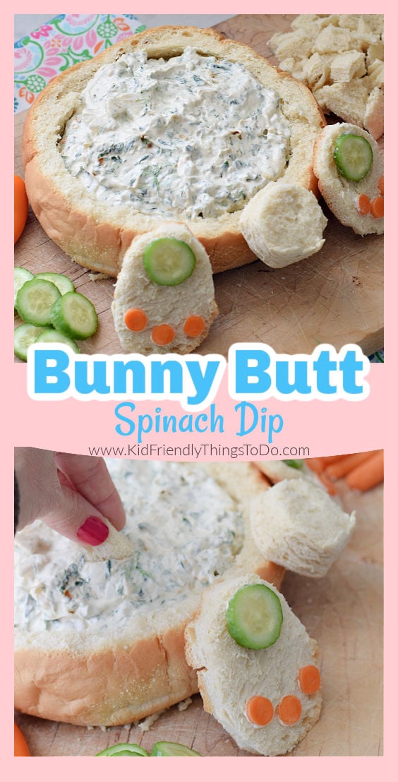 Easter Spinach Dip appetizer 