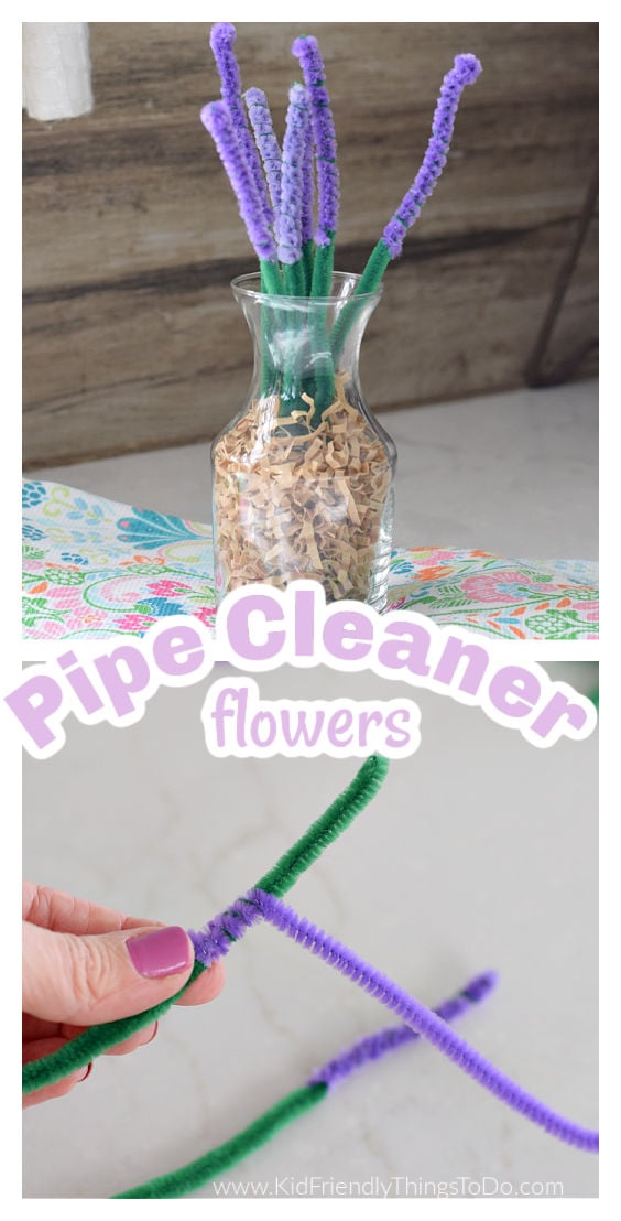 pipe cleaner flowers to make with kids 