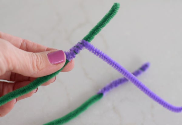 Pipe cleaner crafts - LAVENDER FLOWER 