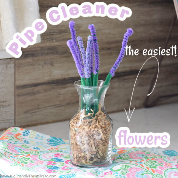 the easiest pipe cleaner flowers to make 