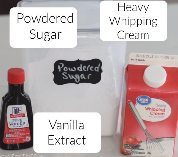 homemade whipped cream ingredients 